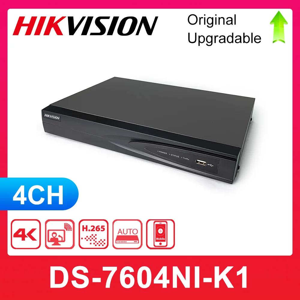 Hikvision  Ʈũ  , Poe Ʈ , 4K NVR, DS-7604NI-K1, 4CH, 1U, H.265 +